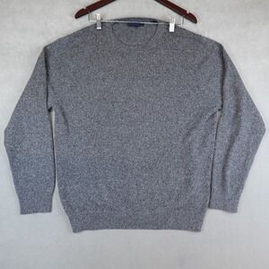 PATRICK ASSARAF Sweater Mens XL Gray 100% Cashmere Long Sleeve